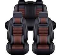 RuiYiL 9 Pezzi Auto Set Coprisedili Pelle per Kia Proceed GT(CD)/Proceed GT Line(CD), Set Copri Sedile per Anteriori Traspirante Impermeabile Coprisedili Protezioni Sedile,C/Black And Brown