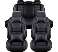 RuiYiL 9 Pezzi Auto Set Coprisedili Pelle per Toyota Yaris Cross SUV 2021 2022 2023 2024, Set Copri Sedile per Anteriori Traspirante Impermeabile Coprisedili Protezioni Sedile,B/Black