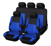 RuiYiL Auto Set Completo di Coprisedili per Toyota Yaris (2005-2010), 5 Posti Traspirante Auto Copri Sedili Antiscivolo Confortevole Protezione Accessori,E/Blue