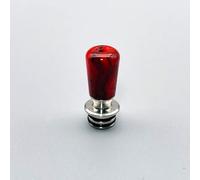 RUIYITECH Bocchino 510 in acciaio inox + resina lunga goccia punta 510 (SS-Rosso)