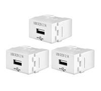 RUIZHI 3 moduli di alimentazione USB da 220 V a 5 V, trasformatore USB, adattatore di alimentazione, alimentatore da incasso per smartphone, telefoni cellulari e dispositivi USB