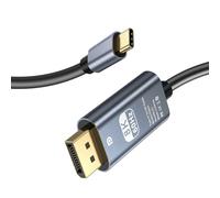 RUIZHI Cavo USB C a DisplayPort 1.4 1M - Per iPhone 17 Serie, MacBook Pro/Air M2, Mac mini M4, iPad Pro/Air 5, Surface Pro 8, 8K@60Hz, 4K@240Hz/144Hz, HDR, VRR, Thunderbolt 4/3, 32,4Gbps