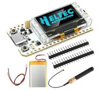 RUIZHI ESP32 V3 LoRa Board per Meshtastic, LoRa ESP32 V3 Moduli con 868MHz Antenne e 3000mAh Batteria con 0,96″ OLED Display Integrata WiFi Bluetooth 1262 Chip Compatibilità con Meshtastic IoT Arduino