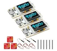 RUIZHI ESP32 V3 LoRa Board per Meshtastic, LoRa ESP32 V3 Scheda di Sviluppo con 868MHz Antenne e 0,96″ OLED Display Integrata WiFi Bluetooth 1262 Chip Compatibilità con Meshtastic IoT Arduino(3 Pcs)