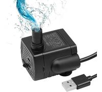 RUIZHI Mini Pompa Acqua USB-Operata 1-3W 200L/H Pompa Sommersa per Fontana per Gatti, Acquario, Laghetto, Mini Acquario & Vasi da Pianta