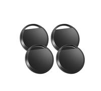 RUIZHI Smart Tag Compatibile con l'app Dov'è, Localizzatore Solo iOS, Smart Localizzatore per Bagagli, Bici, Chiavi, Localizzatore Air Bluetooth, Nero, 4 Confezioni