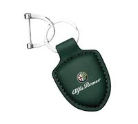RUIZOGGUD Portachiavi Auto in Pelle,per Alfa Romeo 159 156 147 Mito Giulia Giulietta Tonale Impermeabile Anti Smarrimento Ruotabile Personalizzato Multifunzione Accessori Auto,Green
