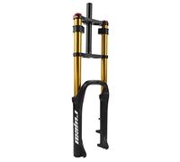 RUJIXU Forcella da 20 pollici Fat Fork 4" pneumatico freno a disco da viaggio 140 mm MTB bici forcella sospensione pneumatica 1-1/8" DH regolazione rimbalzo QR forcella anteriore per bicicletta
