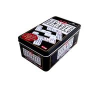 rukauf Doppio 12 gioco domino in una scatola di metallo set da gioco 91 parti messicano treno train