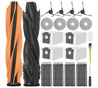 RUKHOOL Accessori Ricambi per Dreame X50 Ultra/ L40s Pro Ultra/ L50 Pro Ultra/ X50 Master Ricambio Robot Aspirapolvere 2 Spazzola Principale, 4 Filtri 4 Sacchetti 4 Spazzole Laterali 4 Panni Mop