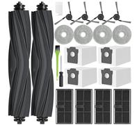 RUKHOOL L10s Ultra Gen 3 Accessori Ricambi per Dreame L40 Ultra /X40 Ultra Complete Mova P50 Pro Ultra Ricambio Kit 4 Sacchetti Polvere 4 Panni Mocio 2 Spazzola Principale 4 Filtri 4 Spazzole Laterali