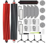 RUKHOOL S8 MaxV Ultra Kit Accessori Ricambi per Roborock S8 MaxV Ultra Ricambio 2 Spazzola Principale, 4 Sacchetti di Polvere, 4 Panni per Mocio, 4 Tamponi Piccoli Mop, 4 Filtri, 8 Spazzole Laterali