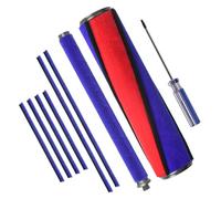 RUKHOOL Spazzola Rullo Morbida Strisce Peluche Ricambi per Dyson V7 V8 V10 V11 V6 Accessori 1 Testine Principale 1 Rullo di Ricambio 6 Strisce Peluche Pezzi Ricambio per Dyson Viola