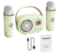 Rukjmqi altoparlante per karaoke, microfono per altoparlante karaoke portatile | Microfono karaoke wireless per bambini piccoli | Microfoni da canto portatili con cavo di ricarica Home