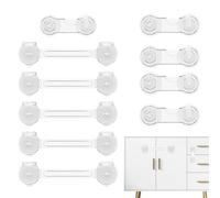 Rukjmqi Child Safety Locks - Set di Serrature per Mobili a Prova di Bambino - Fermo Adesivo per Protezione Casa e Sicurezza Infantile - Per Elettrodomestici Cucina Porte Mobili