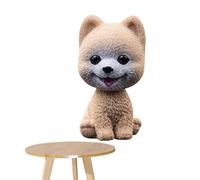 Rukjmqi Dashboard Bobble, testa oscillante per auto, 11 x 6,5 x 7 cm, altalena Head Dogs Bambola, statuetta d'azione in resina, per giocattoli da scrivania, regali originali per la
