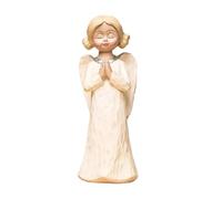 Rukjmqi Decorazione statua di angelo, statue in resina di angelo - Sorelle Scultura Statua di angelo in resina con fiori in mano,Memoriale 'amicizia per le donne, figura curativa commemorativa per la