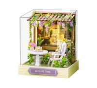 Rukjmqi Kit di Costruzione per Case Mini - Artigianato Miniatura per Decor Casa - Strumenti per Kit Casa delle Bambole Decorativa,Per Adulti Bambini Soggiorno Camera Da Letto Cucina Ufficio Natale