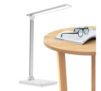 Rukjmqi Lampada da Scrivano per Ufficio - Regolabile 5 Livelli Con Spegnimento Automatico - Piccola Lampada da Scrivania,Adatta ad Amici, Studenti, Adulti, Uomini, Donne, per la Casa e lo Studio in