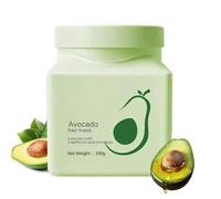 Rukjmqi Maschera nutriente per capelli, 300 g, olio di avocado, per la cura intensiva, per ripristinare la struttura dei capelli, dona lucentezza e morbidezza, cura rafforzante per donne e viaggiatori