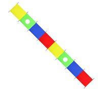 Rukjmqi Paracadute Gioco Per Bambini | Paracadute Arcobaleno Con Maniglie - Attrezzatura Per Gioco Di Allenamento Per Bambini Per Attività Cooperative Team Building Ginnastica Sport All Aperto E Parco