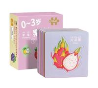 Rukjmqi Puzzle anime, divertente giocattolo con motivo di frutta per sviluppare il pensiero, puzzle con frutti per bambini, per la scuola, l'asilo, i viaggi d'affari a casa all'aperto