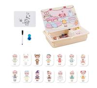 Rukjmqi Scatola Portapuzzle Magnetica,Gioco Educativo con Immagini da Abbinare,Giochi Creativi da Viaggio con Custodia per Bambini 3+ - Per Casa Asilo e Scuola 'Infanzia