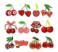 Rukjmqi Toppe termoadesive per cappelli, 12 pezzi, frutti di frutta, applicazioni creative per donne e ragazze adolescenti felpa, camicie, pantaloncini, jeans, borse per il trasporto