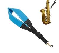 Rukjmqi Tra Collo per Sax Tenore - Tra collo per Sax Baritono Regolabile - Accessorio Strumento Musicale con Gancietto Metallico per Concerto Palco Oboe Fagotto Clarinetto Basso