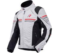 Rukka Armatou-R Giacca tessile moto, grigio-rosso, taglia 52 per maschi