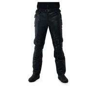 Rukka Aramen Pantaloni Moto in Pelle, nero, taglia 48