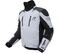 Rukka Flexo-R Giacca tessile da motocicletta impermeabile, bianco/grigio/nero, Taglia 56