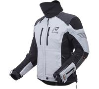 Rukka Flexorina Giacca tessile impermeabile per motociclette, bianco/nero, Taglia 48