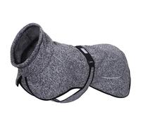 Rukka Pets Giacca Pile Comfy Nero per Cani, Warm, Comode, Riflettente