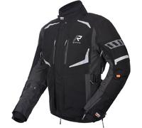 Rukka Ventu-R impermeabile Giacca tessile moto, nero/grigio scuro, Taglia 46