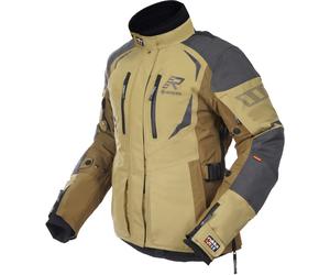 Rukka VentuRina impermeabile Giacca tessile moto da donna, verde-marrone, taglia 38 per donne