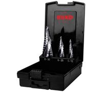 RUKO 101626PRO Kit punte a gradini 3 parti 5 - 12 mm, 6 - 20 mm, 8 - 30 mm HSS