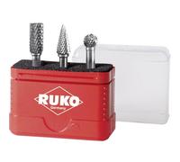 RUKO 116001 Kit fresatura Metallo temprato Diametro albero 6 mm 3 parti