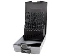RUKO 214214SRO - Juego de 19 brocas helicoidales DiN 338 tipo N, HSS-G