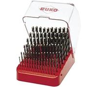 RUKO 214223 - Juego de 91 brocas HSS rectificadas en estuche plástico