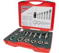 RUKO 245059 KIT Maschi a macchina 13 parti G (BSP) 1/8, 3/8, 1/2, 3/4, 1 Tagli
