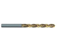 RUKO 2500175T - Pack de 10 brocas helicoidales DIN 338, tipo N HSS-TiN, rectificada, con autocentrado (Ø 1,75 mm)