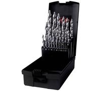 RUKO 259215RO HSS-G Kit punte a spirale 25 parti 1 mm, 1.5 mm, 2 mm, 2.5 mm, 3