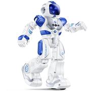 Ruko 6088 Robot Programmabile Interattivo per Bambini 3-6 Anni, Blu | Controllo tramite gesti, telecomando e app mobile, robot interattivo ricaricabile, volti LED e giochi di domande e risposte.