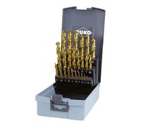 RUKO Set di punte elicoidali DIN338, modello N, Ø1-13 x 0,5mm, HSS TiN, cassetta in plastica Quantità:1