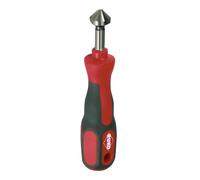 RUKO Sbavatore Manuale con Svasatore HSS Ø 12,4 mm - Utensile di Precisione per Sbavatura e Svasatura di Fori - Per Metallo e Lavorazioni Professionali