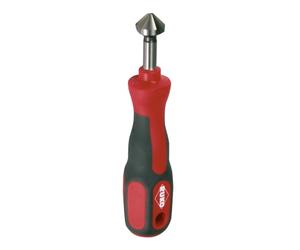 RUKO Sbavatore Manuale con Svasatore HSS Ø 12,4 mm - Utensile di Precisione per Sbavatura e Svasatura di Fori - Per Metallo e Lavorazioni Professionali