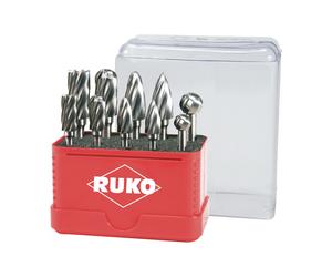 RUKO Set di frese in metallo duro in mini scatola Quantità:1