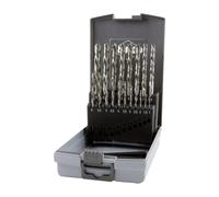 RUKO Set di punte elicoidali DIN 338, modello N HSS G in cassetta di plastica (ABS), con tagliente sinistro Quantità:1