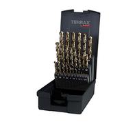 RUKO Set di Punte Elicoidali HSS-Co5 25 Pezzi 1-13 mm - DIN 338 Tipo N - Punte per Metallo per Acciaio, Acciaio Inox e Metalli Non Ferrosi